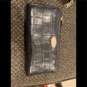 Snakeskin coach wallet